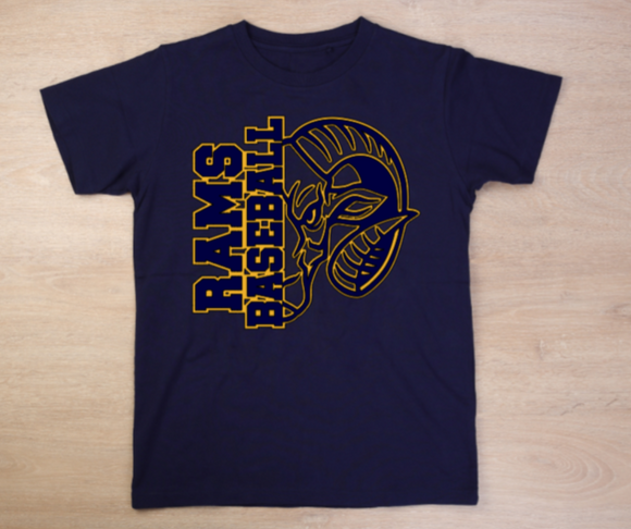 Ringgold Rams baseball tshirt - youth and adult sizes!