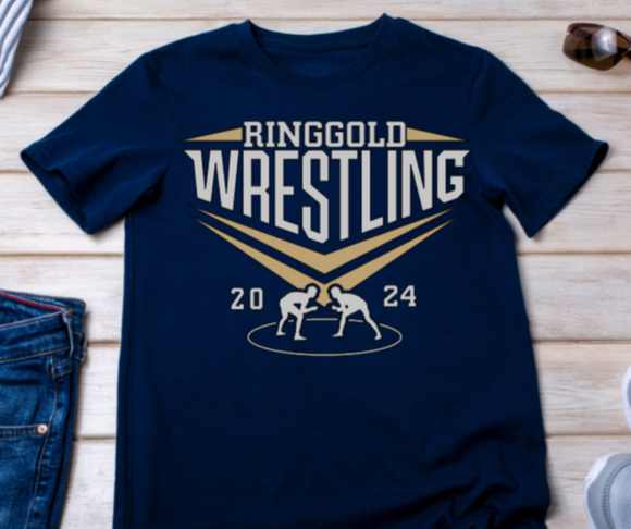 Ringgold Rams wrestling tshirt - youth and adult sizes!