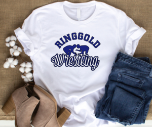 Ringgold Rams (male option) wrestling tshirt - youth and adult sizes!