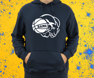 Ringgold Rams basketball hoodie - youth and adult sizes!