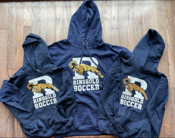 Ringgold Soccer logo hoodie - youth and adult sizes!