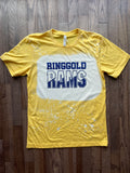 Yellow Gold Ringgold Rams Bleached tshirt - youth and adult sizes!