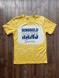 Yellow Gold Ringgold Rams Bleached tshirt - youth and adult sizes!