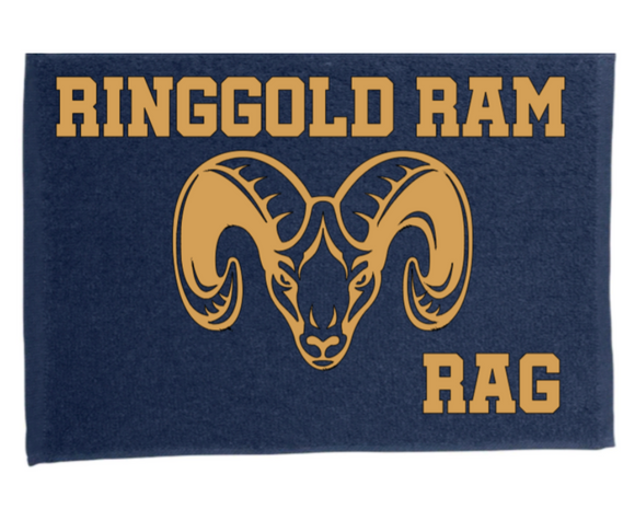 Ringgold Ram Rag - available in navy blue or gold