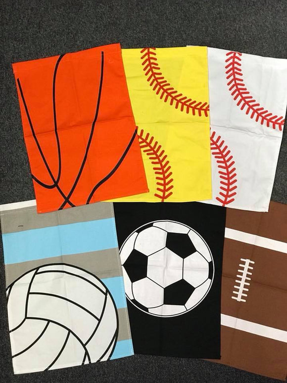 Sports Garden Flag - Personalizable with your school/logo/glitter/no glitter