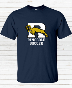 Unisex Ringgold Soccer Navy Blue T-Shirt