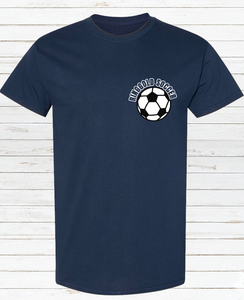 Ringgold Soccer Navy Blue T-Shirt with Left Chest Design